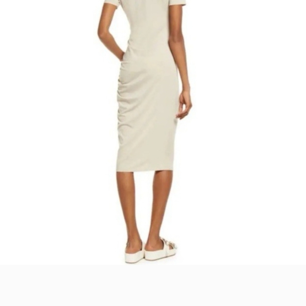 Treasure & Bond Nude Ruched Dress